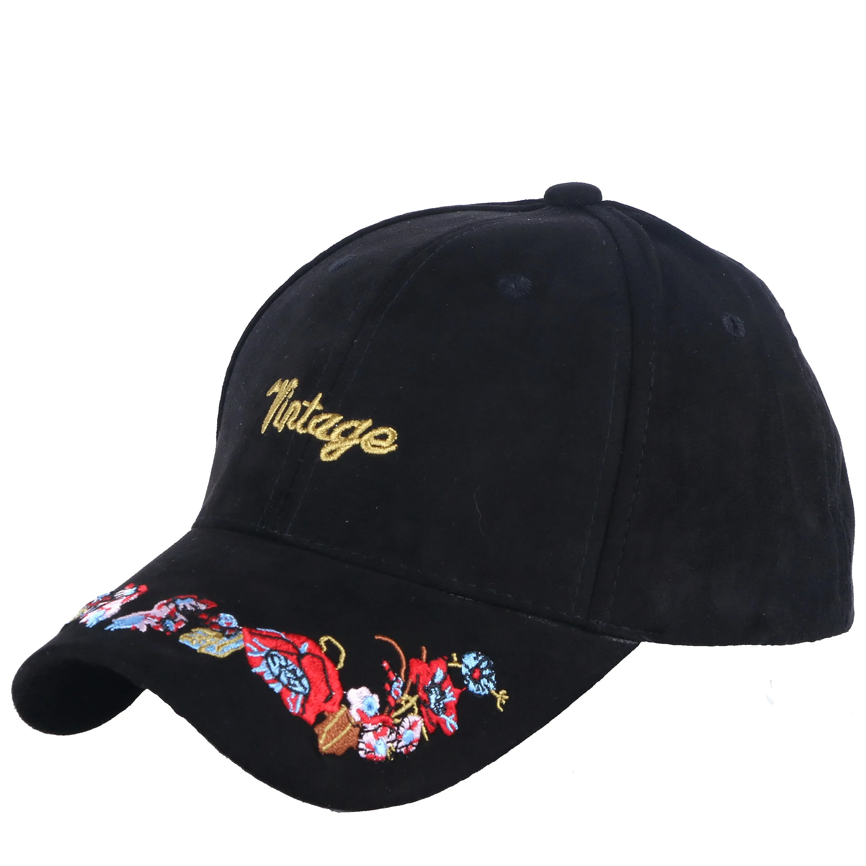 

women fashion baseball cap vintage design floral hat girl woman high quality baseball caps