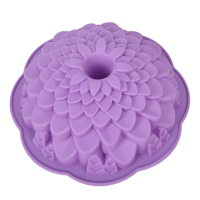 

justdolife Flower Shape Silicone Cake Mold 3D Flower Fondant Mold Cupcake Jelly Candy Chocolate Decoration Baking Tool Moulds