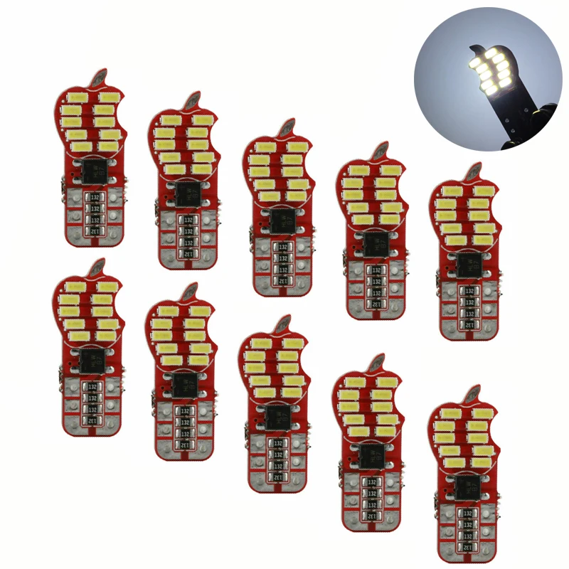 Светодиодная лампа T10 3014 20SMD боковой задний фонарь внутренний W5W клиновидный свет