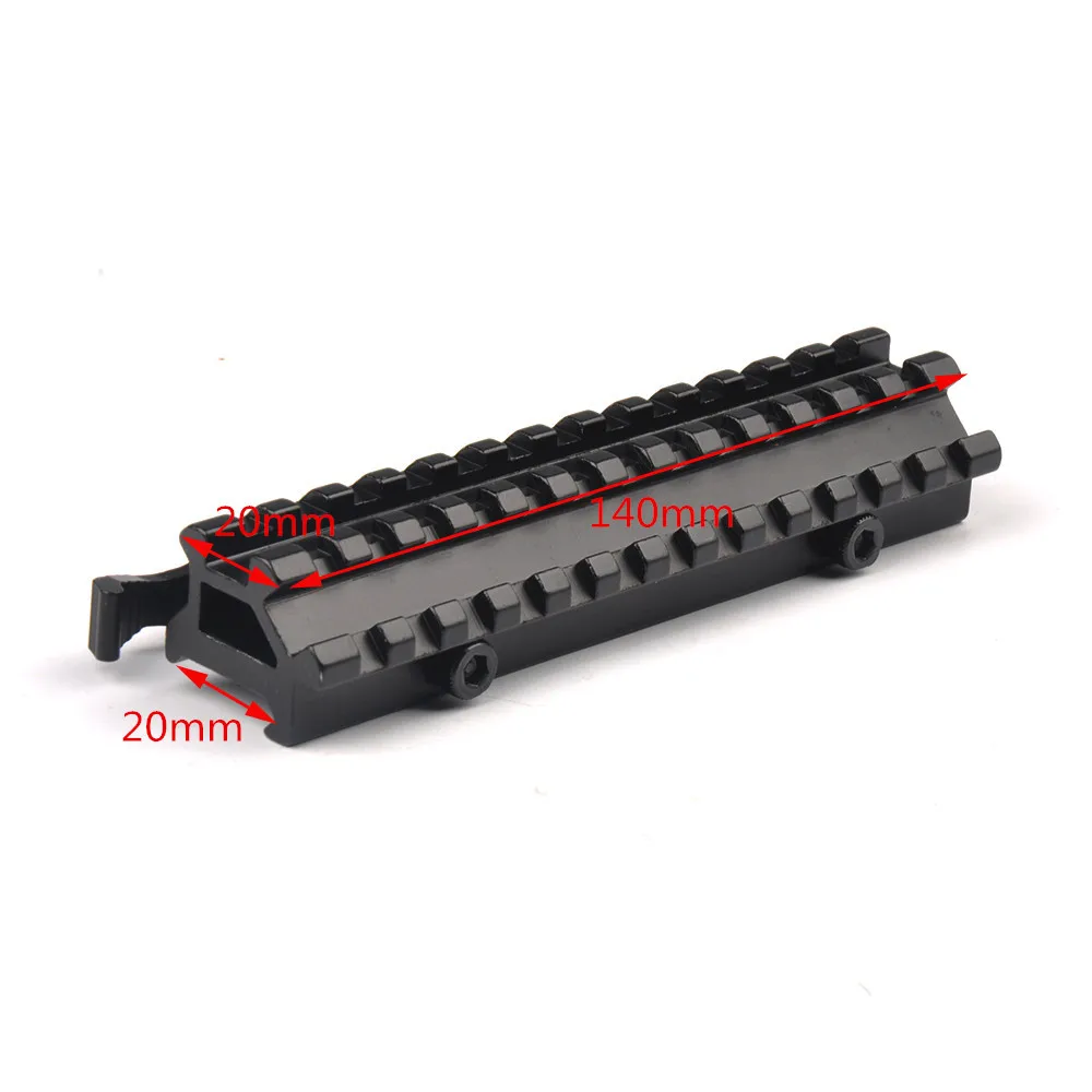 

Tactical Riser Mount Quick Detach Double Rail 20mm Standard Picatinny Rail Fit for Hunting Rifle Airsoft of Gun Accessories
