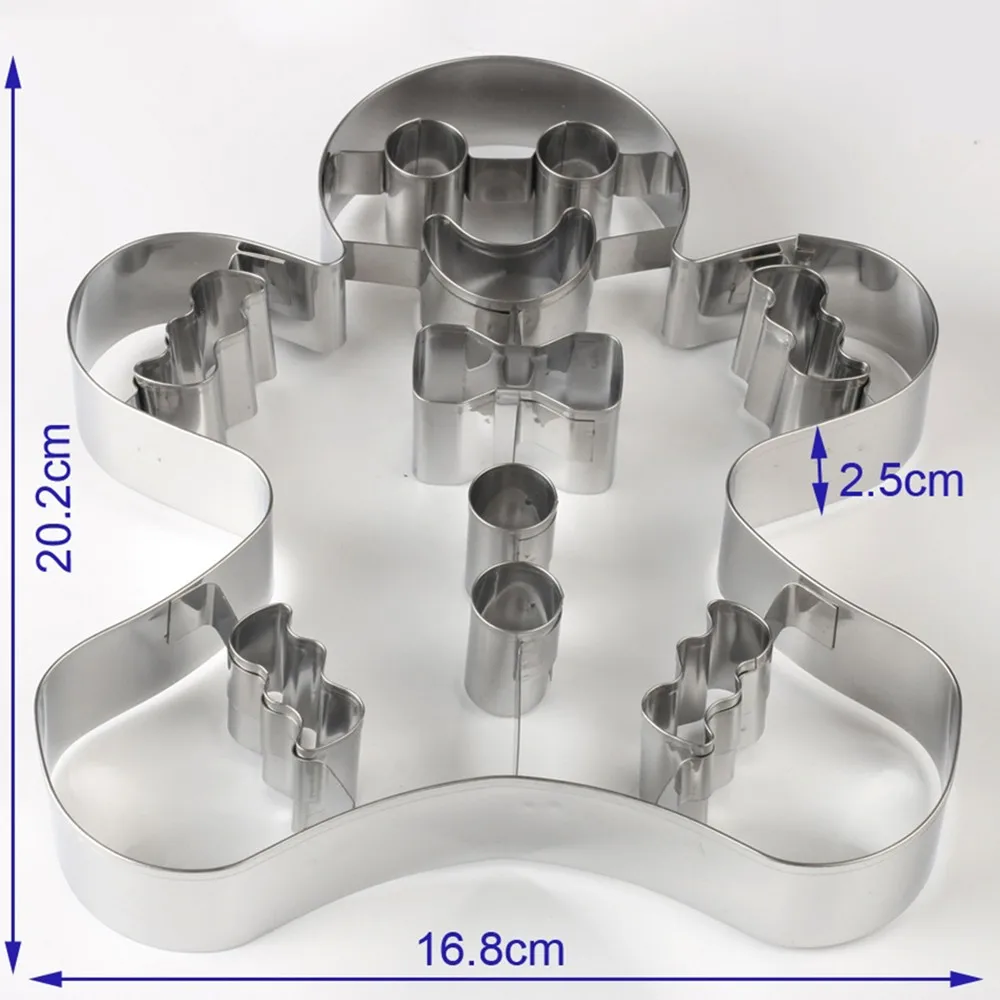 Кухонные инструменты для выпечки стерео Пряничный человечек форма печенья из