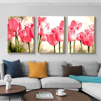 amtmbs 3 pcs tulip flower diy painting by numbers adults for drawing on canvas oil coloring by numbers home wall art decor