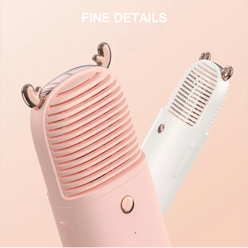 Оригинальный Микрофон розового и белого цветов с 6 режимами смены голоса