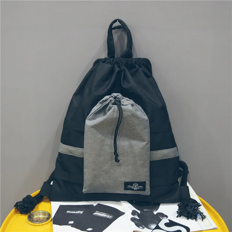 

New Casual Fashion Backpack Creative Stitching Ulzzang Tide Harajuku Street Shooting Couple Backpack Trending Chic Student Bag