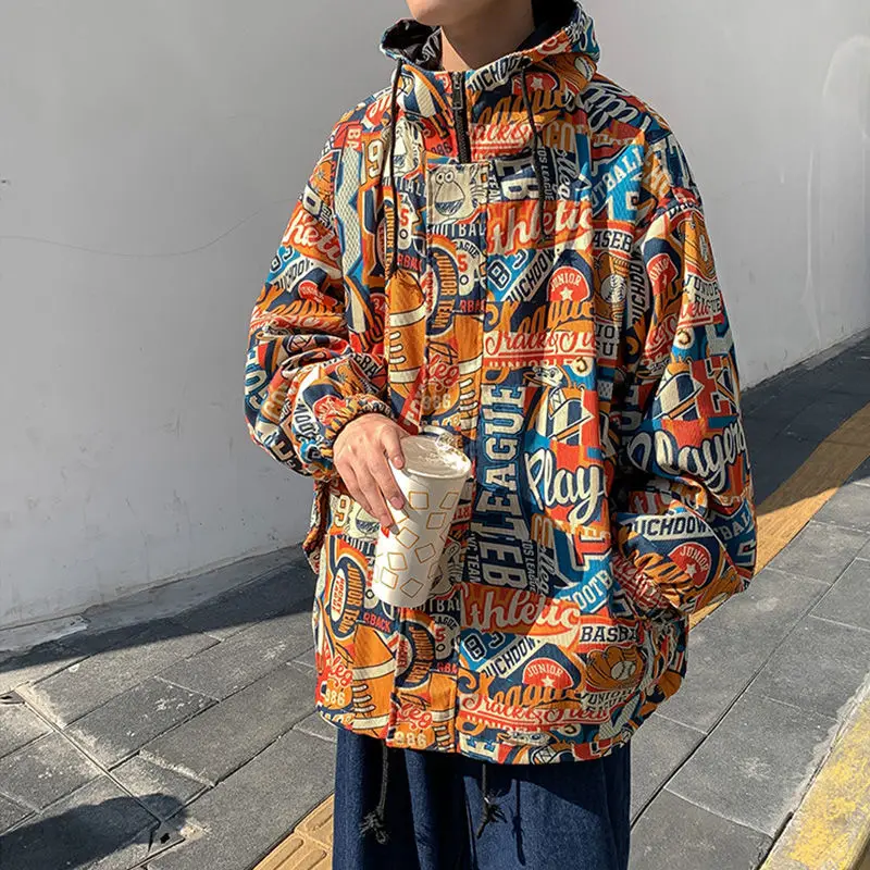 

Pi Shuai Fried Street Coat Men's Korean Fashion Leisure Clothes 2021 New Spring Tide Brand Jacket ins Hong Kong Wind