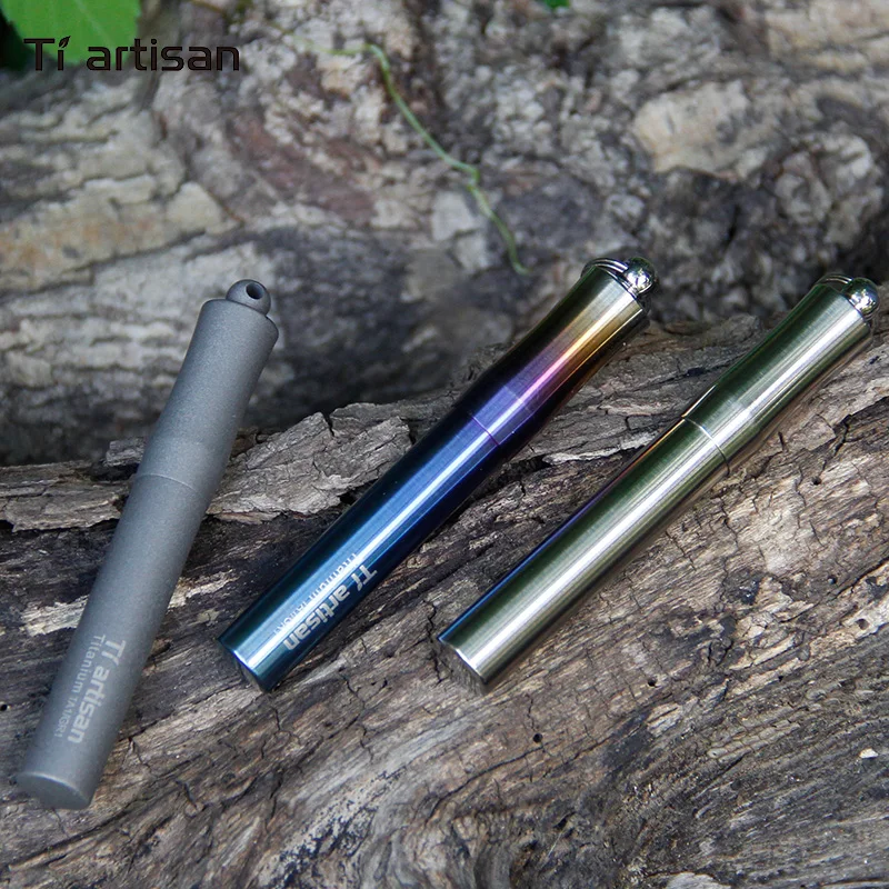 Tiartisan компактный титановый контейнер для лекарств на открытом воздухе брелок