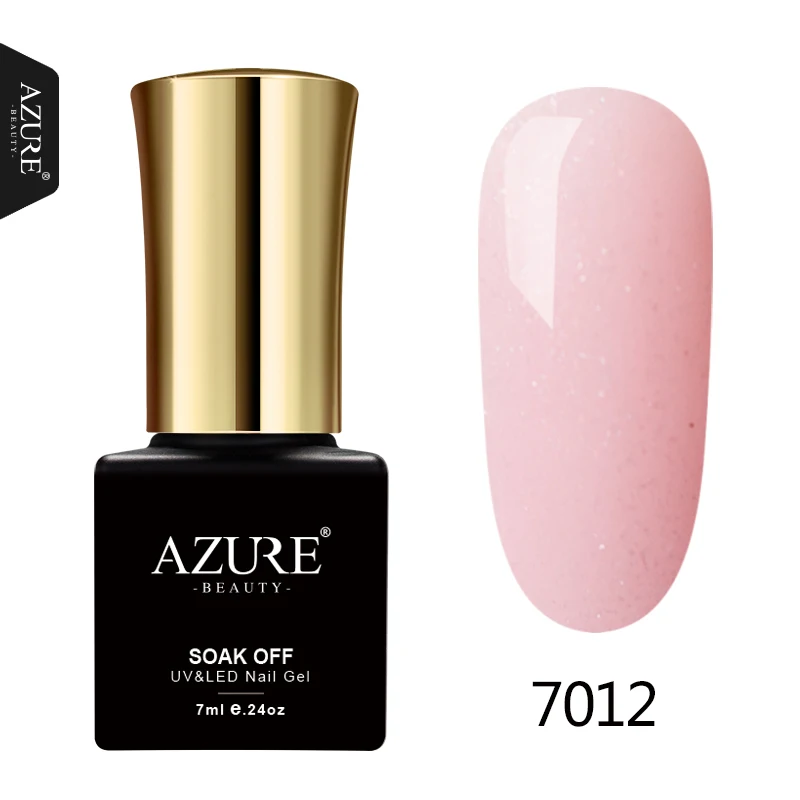 7012 AZURE BEAUTY неоновый Гель-лак для ногтей 7 мл полуперманентный Гель-лак темно-зеленая эмаль стойкий лазурный Гель-лак для ногтей - Цвет: 7012