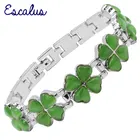 Escalus женский очаровательный магнитный браслет красивая мода зеленый кошачий глаз ювелирные изделия