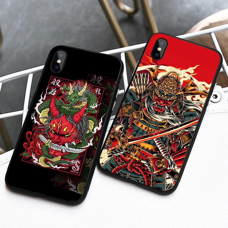 

Demon Hannya Cool Design Phone Case For Iphone 13 12 Mini 11 Pro Max SE 2020 XS Mobile Shell XR X 6S 6 7 8 Plus 5S 10 Hard Cover