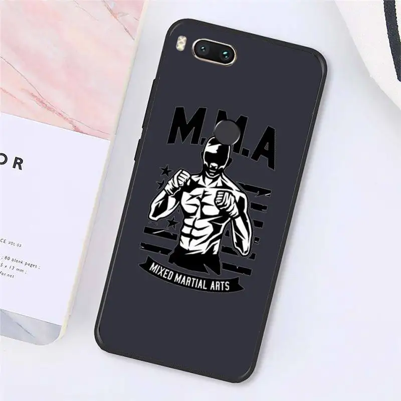 

The Mma design Logo Phone Cases For Xiaomi Redmi note 7 8 9 t k30 max3 9 s 10 pro lite Luxury brand shell funda coque