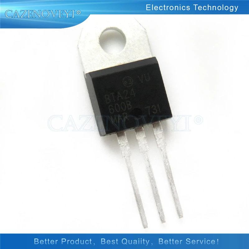 

10pcs/lot BTA24-600B TO220 BTA24-600 TO-220 BTA24 24-600B In Stock