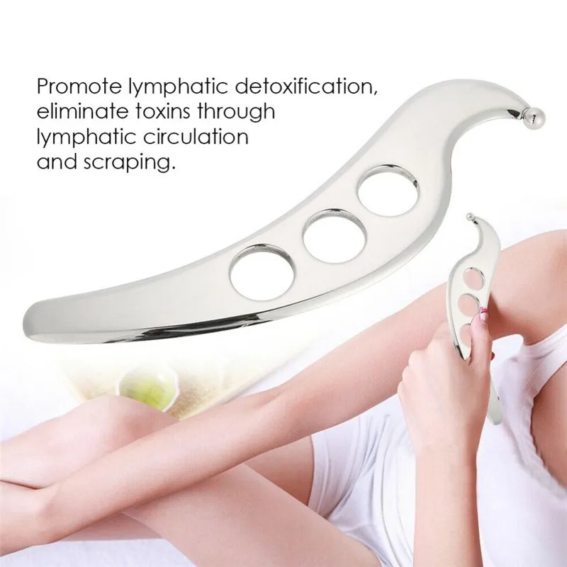 Gua Sha инструмент из нержавеющей стали ручной очищающий Массажер Физиотерапия