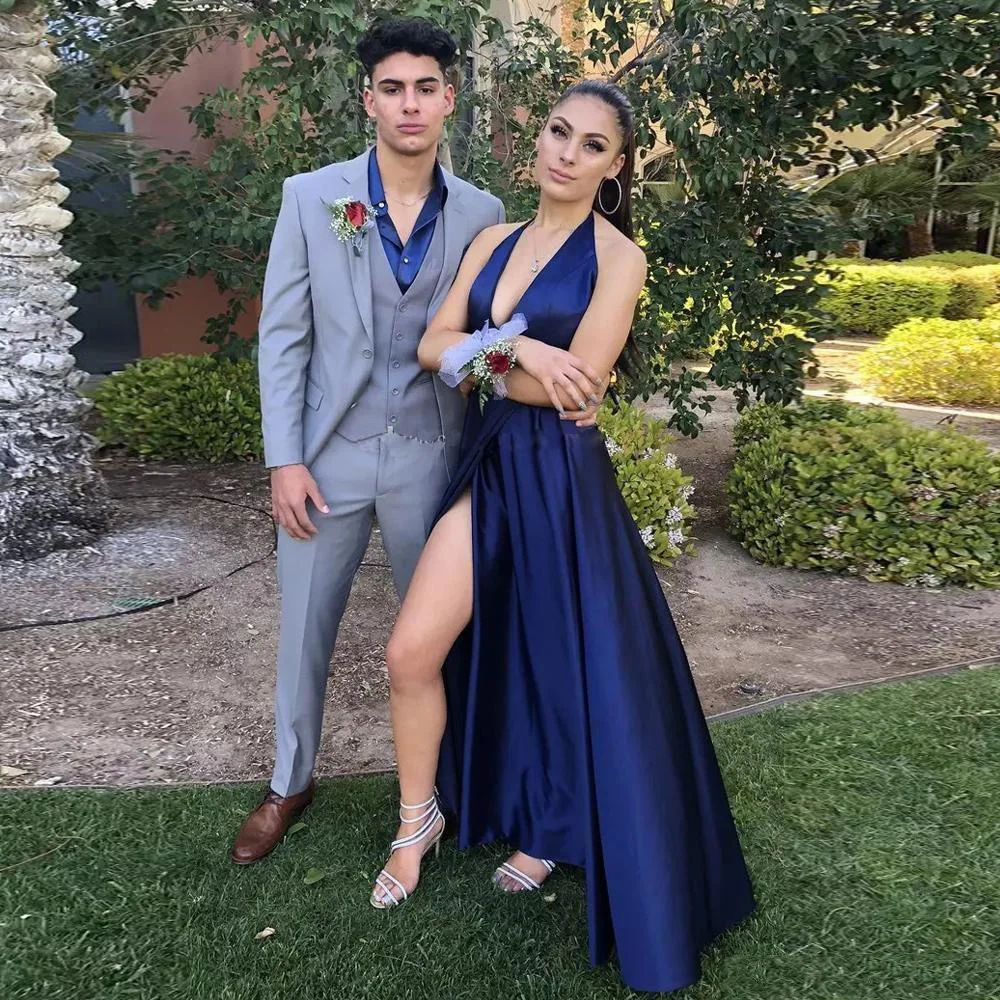 

(Пиджак + брюки + жилет), летние светло-голубые смокинги для жениха из 3 предметов для свадьбы, официального выпускного костюма, вечеринки, жен...