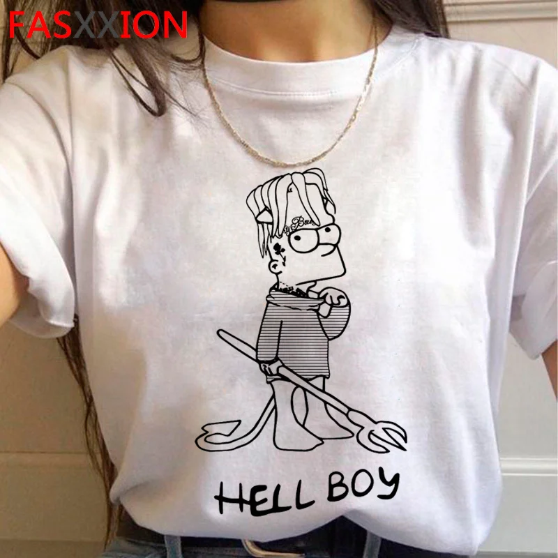 Лил Пип Рип ил. Peep Cry Baby летний топ Мужская футболка ulzzang harajuku kawaii print 2021 | одежда