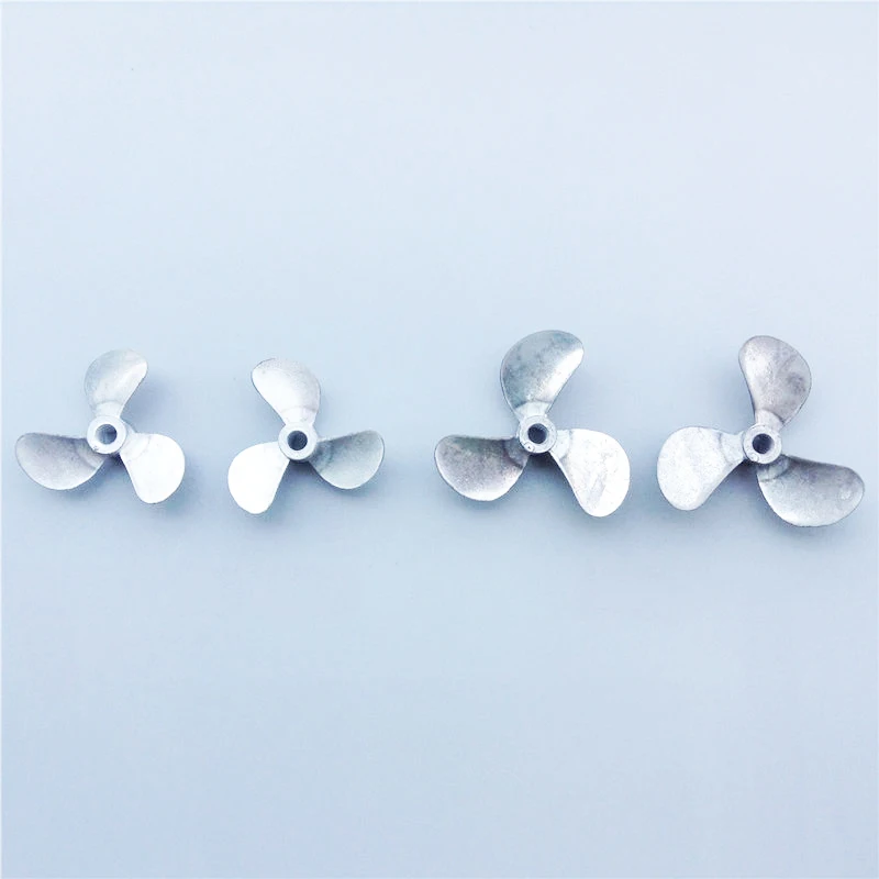 Металлические пропеллеры из цинкового сплава 2 шт. 4 мм * 28/32/36/40/44/48 3-лопастные
