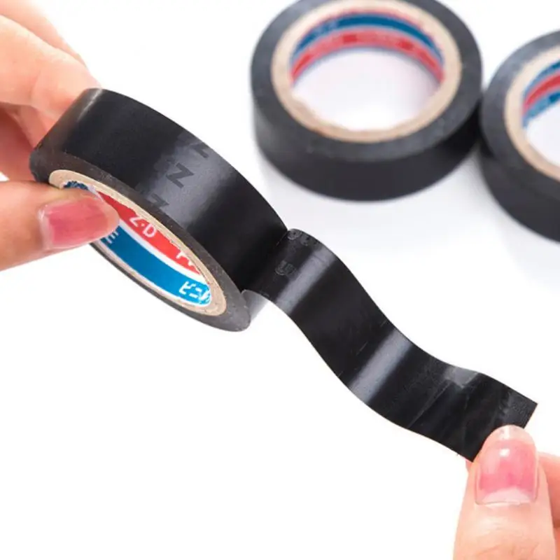 6M Black Electrician Wire Insulation Flame Retardant Plastic Tape Electrical High Voltage PVC Waterproof Self-adhesive | Обустройство