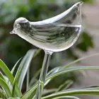 Автоматическая система полива домашних садовых растений, кормушка из стекла с прозрачной формой птиц, для полива растений и цветов