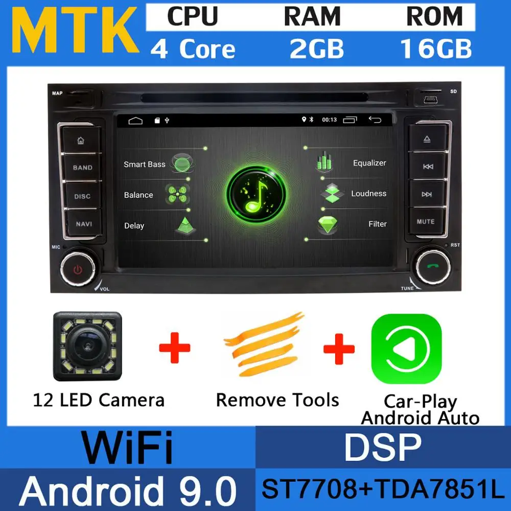 5 USB порт Android 9,0 Восьмиядерный автомобильный dvd-плеер для Volkswagen VW Touareg 2004-2011 T5 Multivan/Транс порт er 2004-2009 Автомагнитола - Цвет: MTK-Carplay