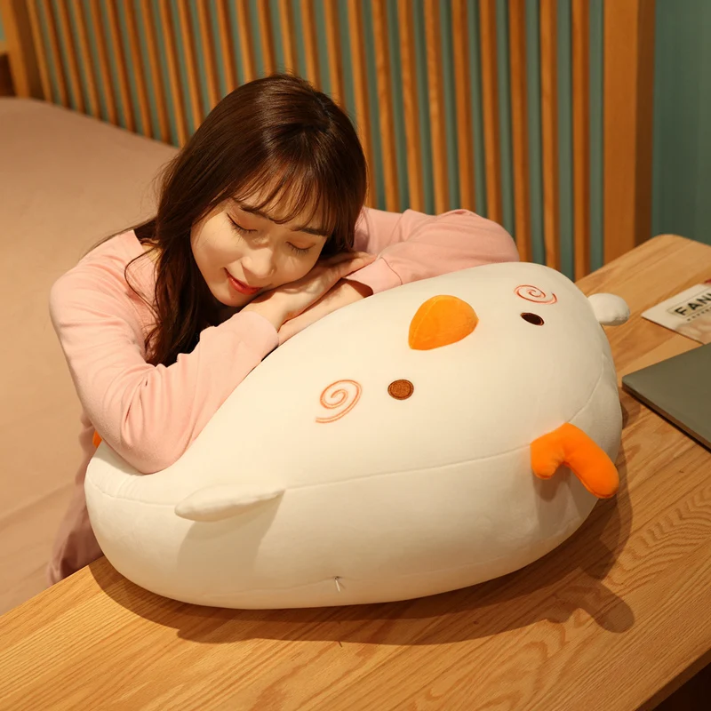 

Cartoon Chicken Rice Ball Cushion Cute Duck Decorative Chair Cushions Korean Body Pillow Triangle Plush Toy Kids Room Decor Home