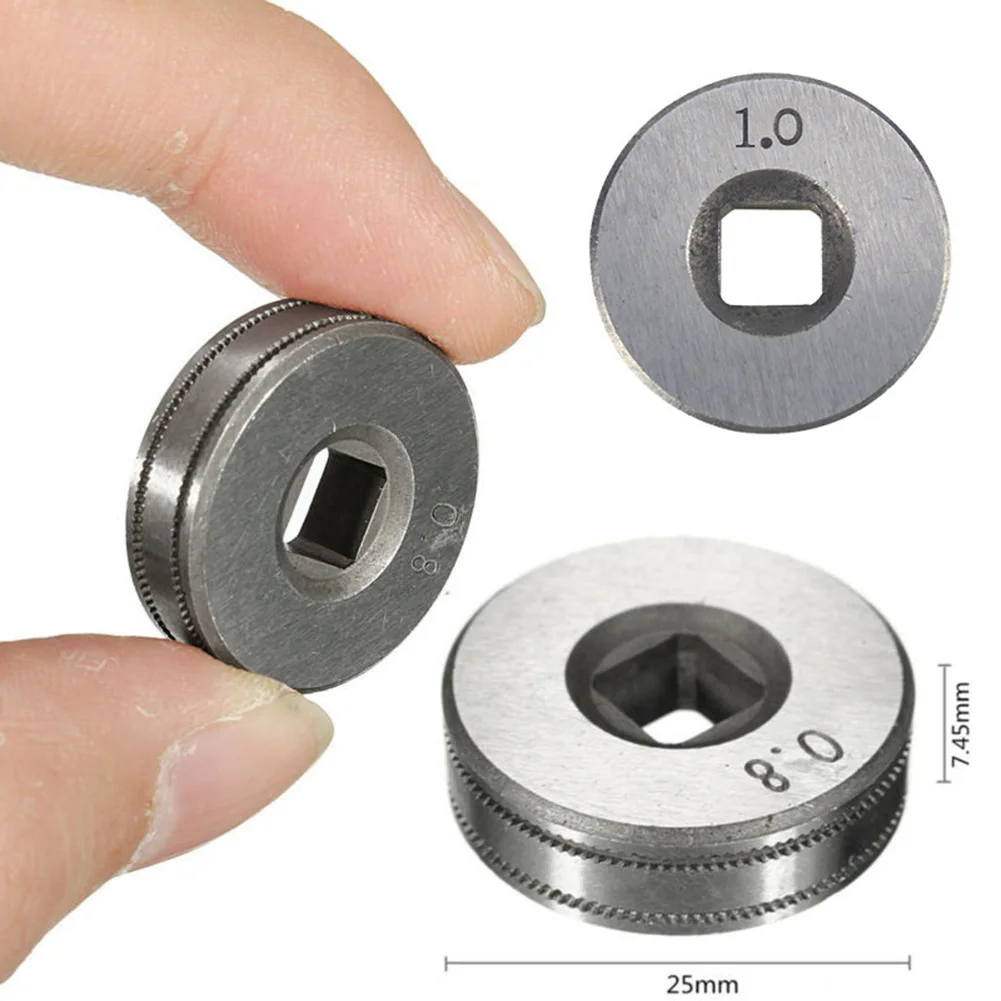 

2pcs MIG Wire Feeder Roller Steel Feeder Welding Wire Feeding Roll Ball Bearing 0.6-0.8mm 0.8-1.0mm Welding Soldering Parts