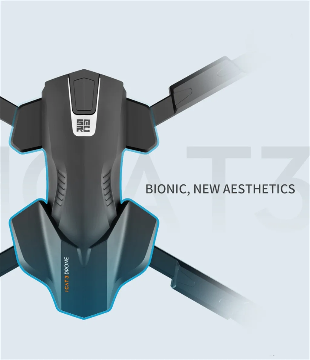 ICAT3 5G WIFI FPV GPS With 4K HD Camera Brushless Foldable RC Drone Quadcopter kids toys Folding Propeller#G20 | Игрушки и хобби
