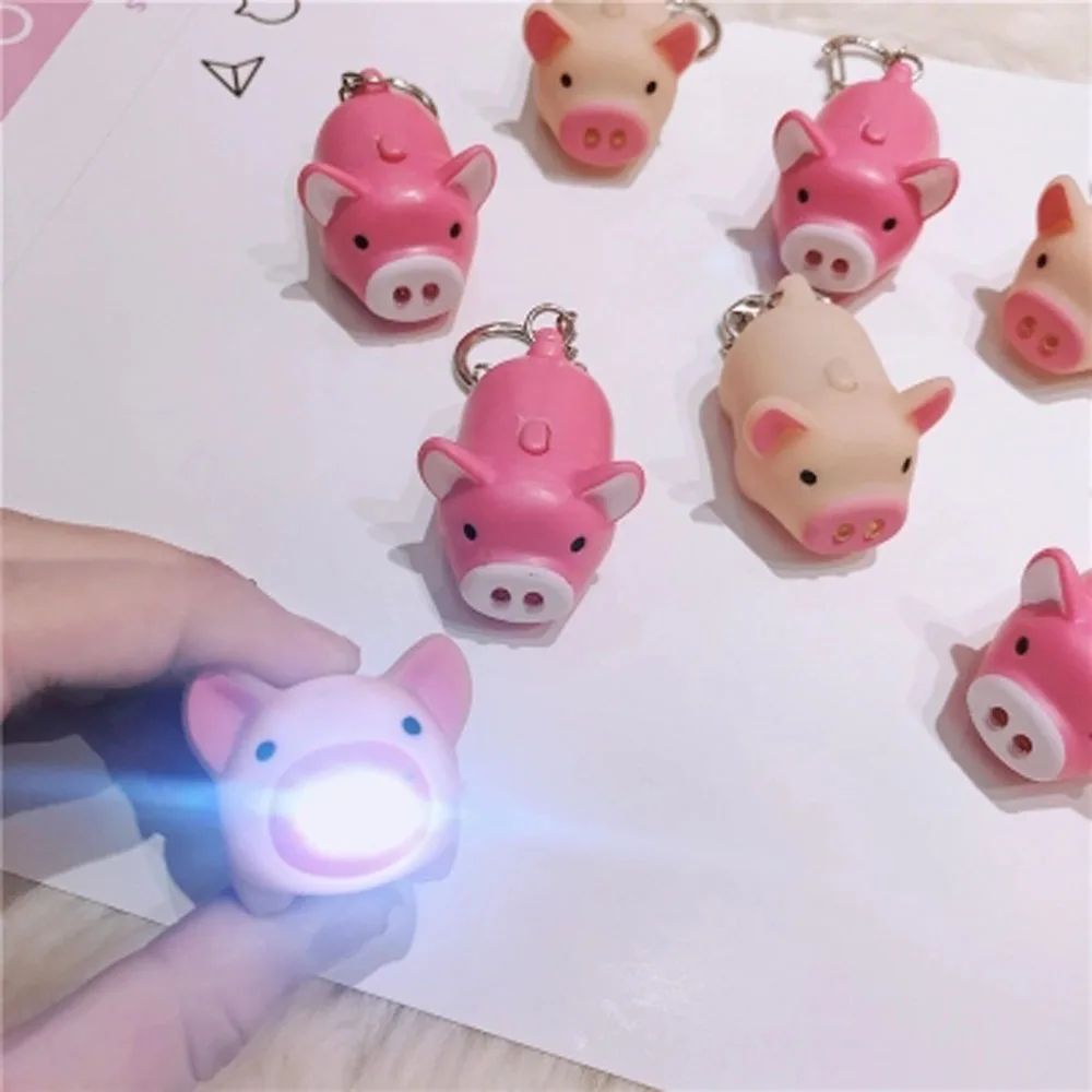 Светящиеся Кольца со светодиодной вспышкой в виде свиньи милые детские