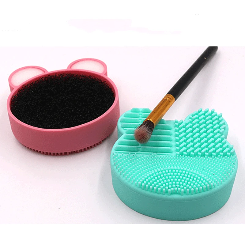 Медведь приспособление для очистки косметических кистей чистящей щетки чистки