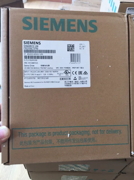 1 шт. новый Siemens 6SL3210-5FB10-1UF0 V90 Servor драйвер в коробке бренд |