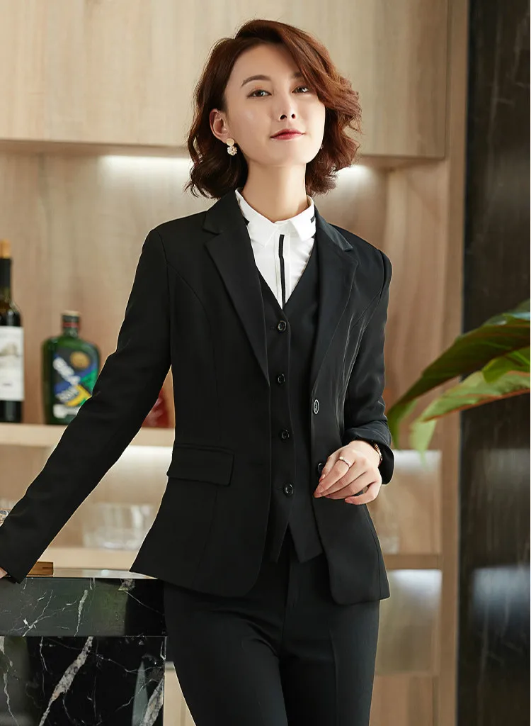 2020 new professional women's suit overalls feminine Stylish high quality slim ladies blazer Slim-fit trousers Two-piece | Женская