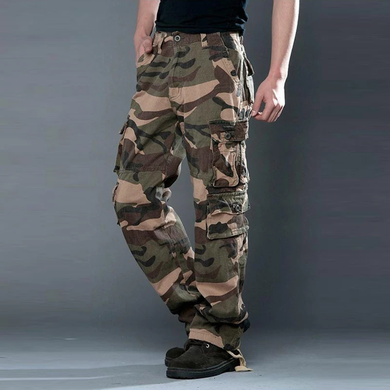 

New Autumn Camo Pant Men's Cargo Pants Fashion Camouflage Pants Trousers For Men Male Casual Pant Long Trousers