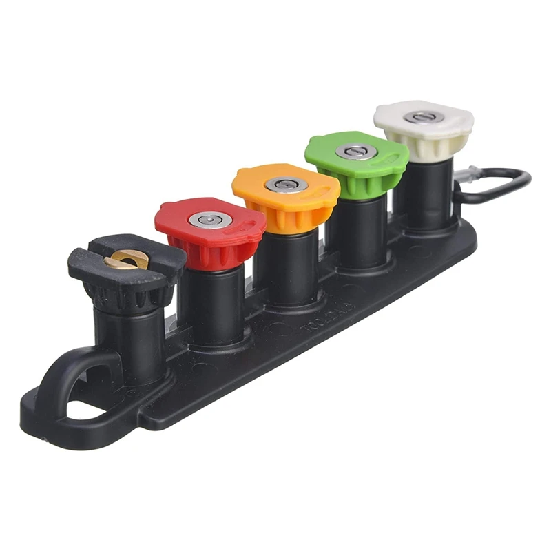 

Pressure Washer Spray Nozzle Tips With Nozzle Holder, 1/4 Inch Quick Connect