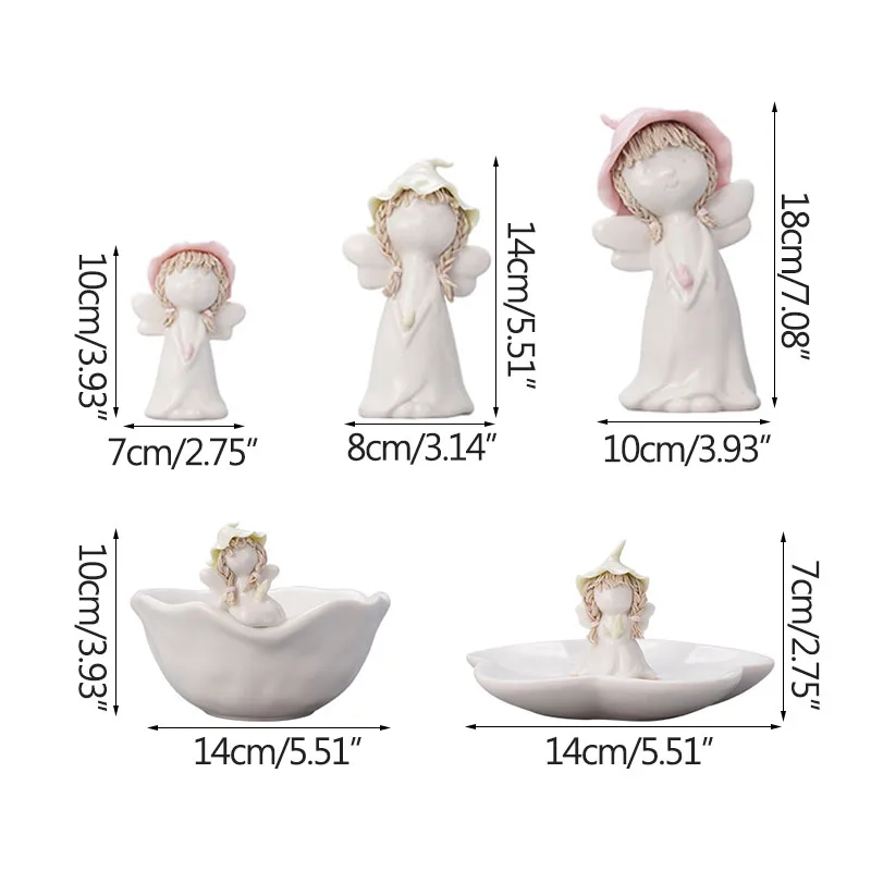 

Strongwell Nordic Girl Figurines Ceramic Miniature Model Living Room Bedside Desktop Decor Home Decoration Cute Girly Gift