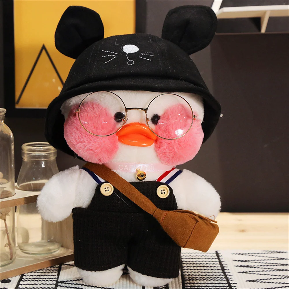 30cm Korean Netred Wearing Hyaluronic Acid Little Yellow Duck Doll Ducks Lalafanfan Ducks Plush soft Toys Ducks Doll Gifts