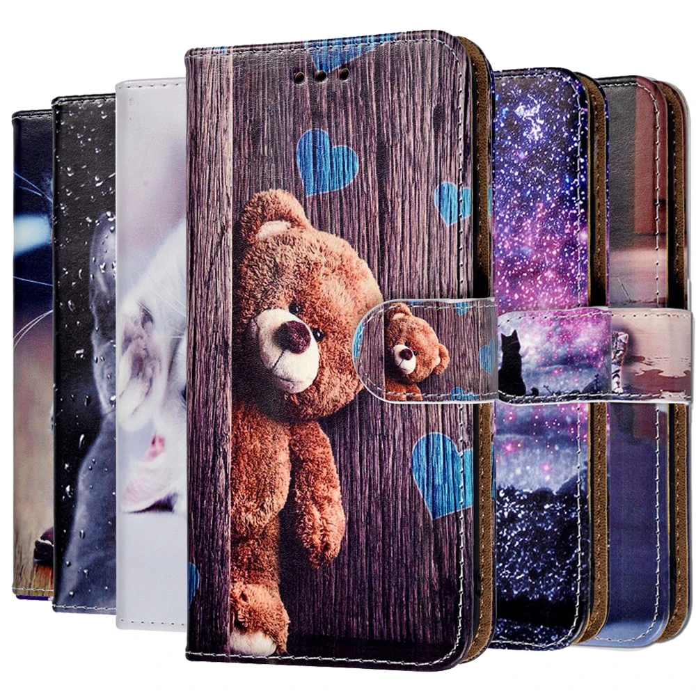 Кожаный мультяшный чехол с милым медведем для TP Link C5 Plus C5A C7 C9 C9A C9S Max X1 Lite X20 Pro Y5 Y6