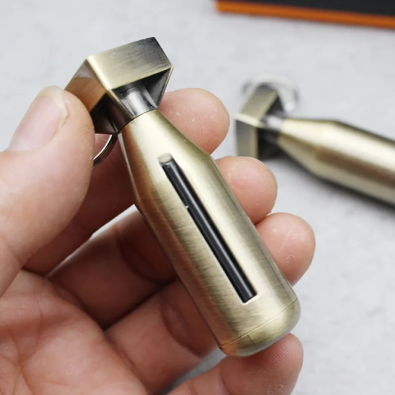 

New Instant Free Fire Metal Match Lighter Flint Fire Starter Gasoline Kerosene Lighter Keychain Portable Outdoor Survival Tools