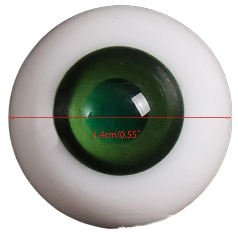 

14mm 1/3 1/4 Doll Glass Eyes Doll Accessories Glasss Doll Eyeball 17New