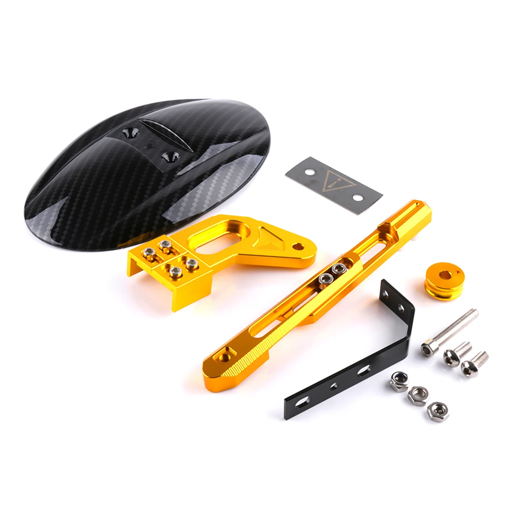 

ЧПУ алюминиевое заднее колесо крыла брызговик с кронштейном для Kawasaki Z125 RC150 2010-2015-золото