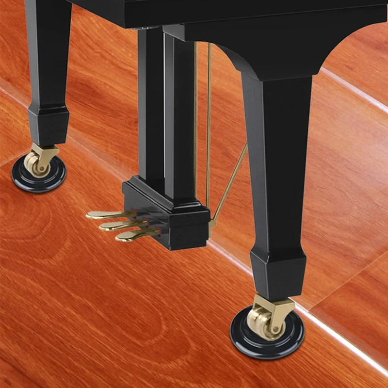 4 шт. коврики для фортепиано вертикальный ролик чашки твердая мебель