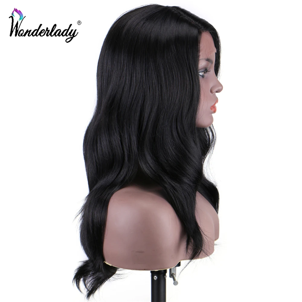 Волнистый синтетический парик WonderLady на сетке спереди безклеевые L-образные