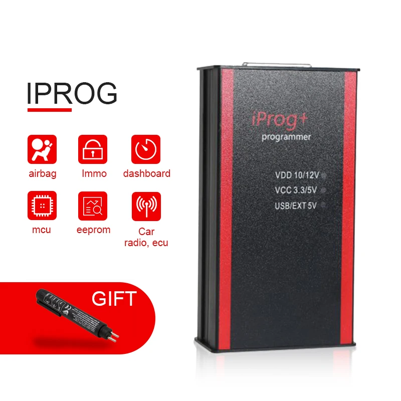 Iprog Новейший Iprog+ ключевой программатор поддержка IMMO+ коррекция пробега+ сброс подушки безопасности до года Замена Carprog/Digiprog/Tango - Цвет: Iprog