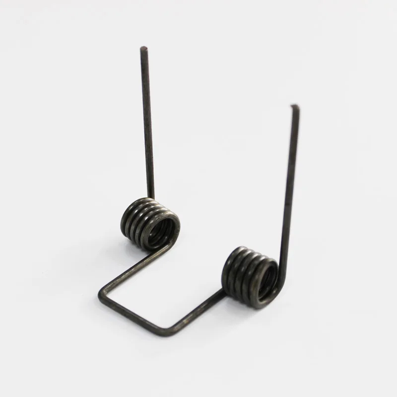Двойная скручивающаяся пружина диаметр проволоки 2 5 мм. 15 мм длина ноги 65