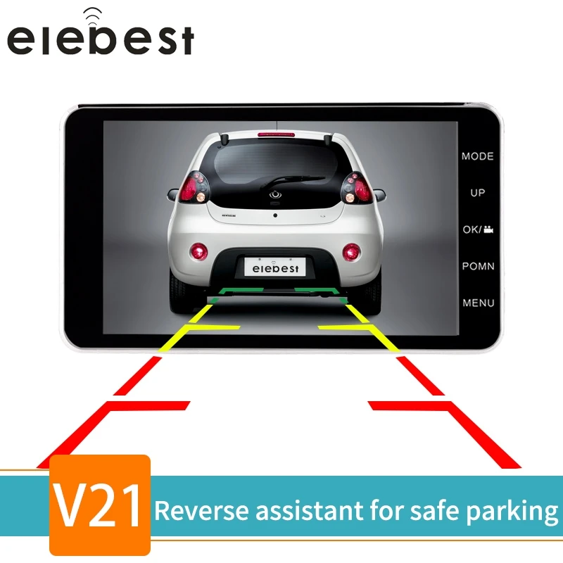Автомобильный видеорегистратор Elebest V21 4 дюйма Full HD1080P циклическая запись ночное