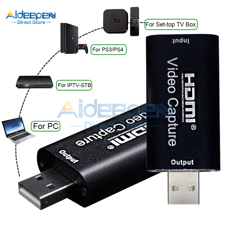 Мини-карта видеозахвата USB 2 0 HDMI видео Захват коробка для записи PS4 игра DVD