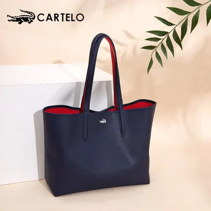 Сумка тоут женская из натуральной воловьей кожи модный саквояж на плечо