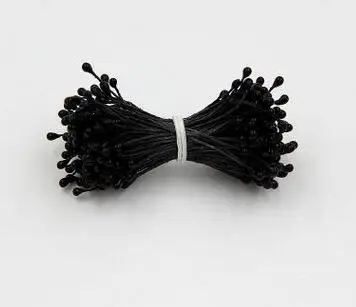 Black 100 шт/партия искусственные цветы тычинки с днем рождения украшения детский душ Свадебные украшения Флорес Рождественский Декор - Цвет: Black