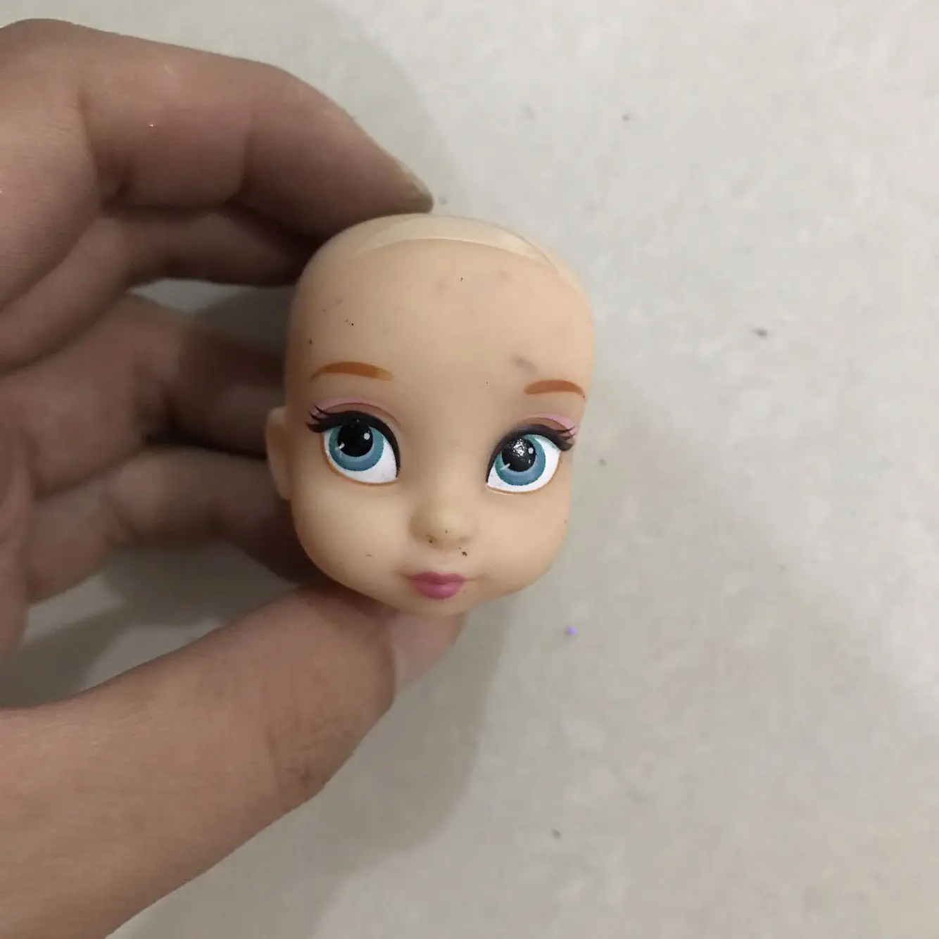 1 шт. оригинальные головы принцессы самодельные аксессуары для кукол Кукла лысый материал мультфильм принцесса каваи Эльза Анна фигурка модель игрушки
