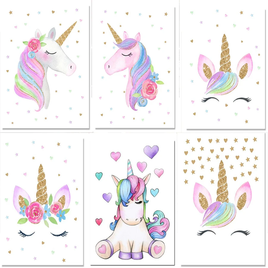 

Хит 5d алмазная живопись для творчества, алмазная вышивка, мультяшный единорог, алмазная живопись, мультяшное животное, украшение детской ко...