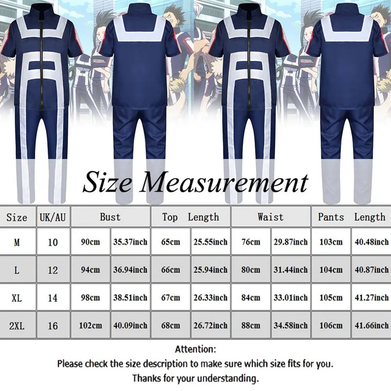 

My Hero Academia Midoriya Izuku All Roles Gym Suit High School Uniform Sports Wear Outfit Anime Cosplay Costumes M-2XL
