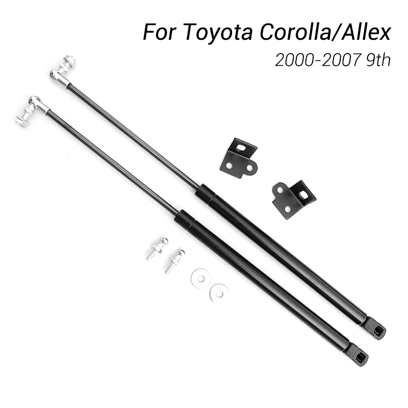 Car Bonnet Cover Lift Gas Spring Shock Bracket Strut Bars Hydraulic Rod Damper For Toyota Corolla Allex 2000-2007 E120 E130 9th |