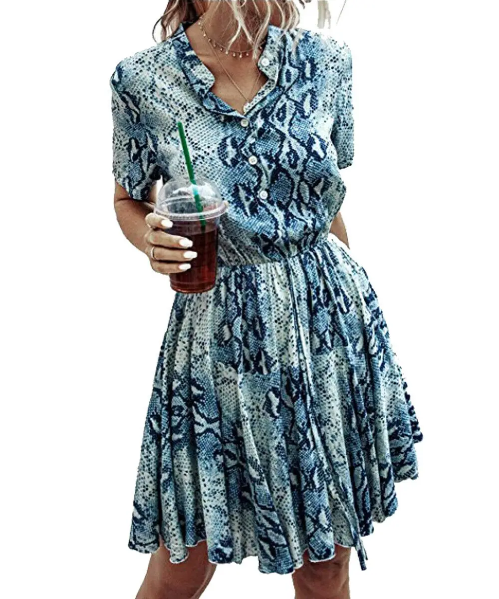 Сарафан женский в клетку с леопардовым принтом полоску | Женская одежда